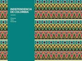 independência de Colômbia bandeira evento orgulho vetor viagem amarelo feriado elemento liberdade nacional arte