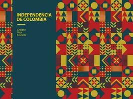 independência de Colômbia bandeira evento orgulho vetor viagem amarelo feriado elemento liberdade nacional arte