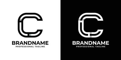 carta cl ou lc monograma logotipo, adequado para qualquer o negócio com cl ou lc iniciais vetor