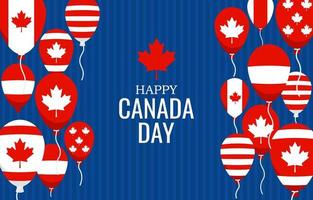 feliz dia do canadá saudações fundo vetor