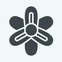 ícone jacinto. relacionado para flores símbolo. glifo estilo. simples Projeto editável. simples ilustração vetor