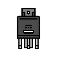 retransmissão eletrônico componente cor ícone vetor ilustração