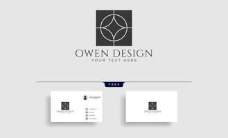 elementos de ícone de vetor de modelo de logotipo de construção de arquitetura com cartão de visita