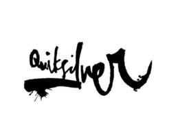 Quiksilver símbolo marca nome Preto logotipo roupas Projeto ícone abstrato vetor ilustração