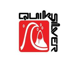 Quiksilver símbolo marca com nome logotipo roupas Projeto ícone abstrato vetor ilustração