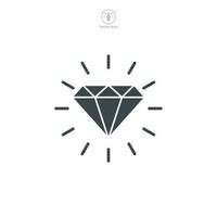 diamante ícone símbolo modelo para gráfico e rede Projeto coleção logotipo vetor ilustração
