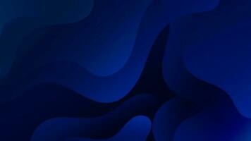 abstrato gradiente Sombrio azul líquido onda fundo vetor