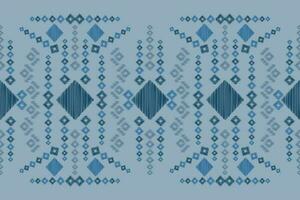 étnico ikat tecido padronizar geométrico estilo.africano ikat bordado étnico oriental padronizar marinha azul fundo. resumo,vetor,illustration.for textura,vestuário,scraf,decoração,tapete,seda. vetor