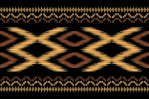 étnico ikat tecido padronizar geométrico estilo.africano ikat bordado étnico oriental padronizar Preto fundo. resumo,vetor,illustration.for textura,vestuário,scraf,decoração,tapete,seda. vetor