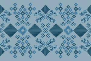 étnico ikat tecido padronizar geométrico estilo.africano ikat bordado étnico oriental padronizar marinha azul fundo. resumo,vetor,illustration.for textura,vestuário,scraf,decoração,tapete,seda. vetor