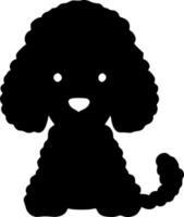 poodle - minimalista e plano logotipo - vetor ilustração