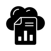 lindo projetado vetor do nuvem relatório dentro moderno estilo, fácil para usar ícone