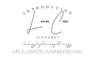 assinatura Fonte caligrafia logótipo roteiro escova Fonte tipo Fonte letras escrito a mão vetor