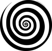 espiral, minimalista e simples silhueta - vetor ilustração