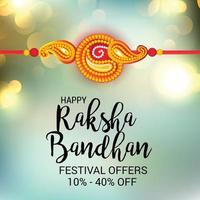 ilustração vetorial de um fundo para o feliz festival indiano raksha bandhan de irmãs e irmãos vetor