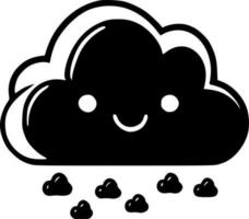 nuvens - minimalista e plano logotipo - vetor ilustração