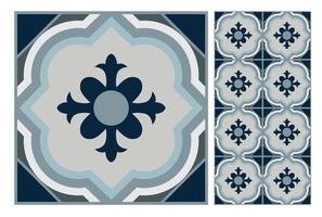 padrões de azulejos antigos design sem costura antigo vetor