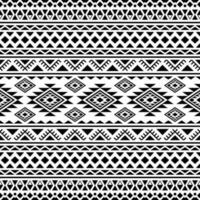 étnico geométrico abstrato fundo. tribal navajo desatado padronizar. Preto e branco cores. Projeto para têxtil modelos, tecido, roupas, cortina, tapete, ornamento, papel de parede, fundo, invólucro. vetor