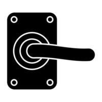 ícone de design exclusivo da fechadura da porta vetor
