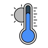 moderno Projeto ícone do quente temperatura vetor