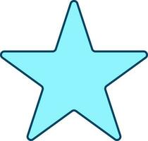 isolado Estrela ícone dentro azul cor. vetor
