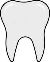 isolado dente diagrama ícone dentro cinzento cor. vetor