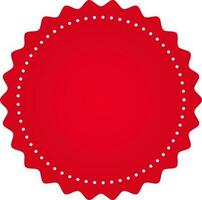 vermelho esvaziar círculo rótulo ou tag em branco fundo. vetor