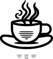 café, Preto e branco vetor ilustração