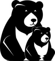 ursos - minimalista e plano logotipo - vetor ilustração
