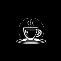 café, minimalista e simples silhueta - vetor ilustração