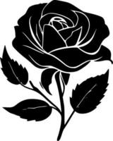 rosa, Preto e branco vetor ilustração