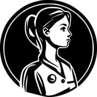 enfermagem - minimalista e plano logotipo - vetor ilustração