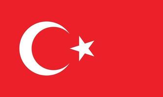 ilustração vetorial da bandeira turca