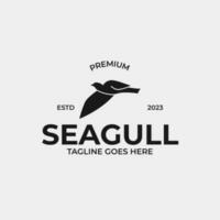 criativo gaivota pássaro logotipo Projeto conceito ilustração idéia vetor