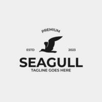 criativo gaivota pássaro logotipo Projeto conceito ilustração idéia vetor
