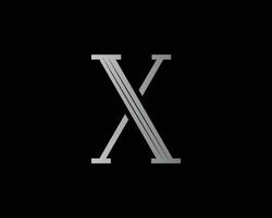 abstrato carta x logotipo Projeto conceito. moderno estilo vetor elementos modelo ícone.