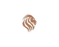 clássico e elegante leão logotipo. real ouro crachá símbolo. Prêmio rei animal placa vetor ilustração.