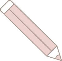 isolado lápis ícone dentro Rosa e branco cor. vetor