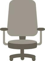 escritório cadeira ícone ou símbolo dentro cinzento cor. vetor