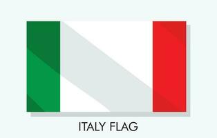 uma bandeira do Itália vetor ilustração do Itália bandeira e vetor ilustração modelo bandeira Projeto Itália nacional dia