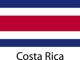 ícone da bandeira nacional costa rica vetor