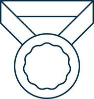 linear estilo medalha ícone ou símbolo. vetor