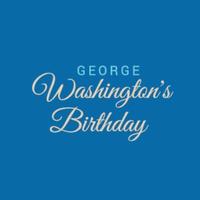 ilustração em vetor de um plano de fundo para o aniversário de George Washington