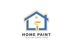 casa pintura logotipo e casa logotipo modelo Projeto vetor