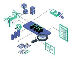 dados transformar com humano Recursos ou hr base de dados vetor