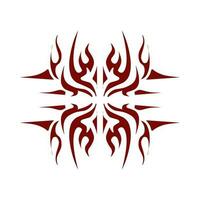 marrom cor tribal Projeto ilustração. perfeito para tatuagens, adesivos, ícones, logotipos, chapéus, papel de parede elementos vetor