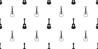 guitarra desatado padronizar vetor graves ukulele música cachecol isolado telha fundo repetir papel de parede gráfico ilustração