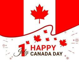 Feliz dia do Canadá vetor