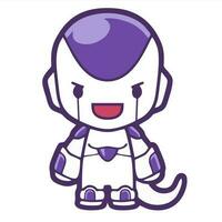 freeza é uma personagem dentro a desenho animado esfera do dragão vetor