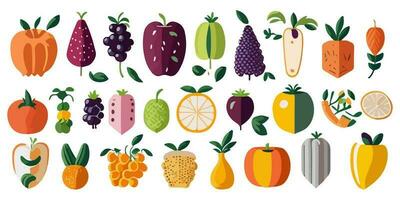 vetor ilustração do pequeno fresco frutas